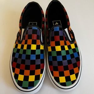 NWT Vans Rainbow Check